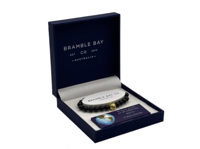 Bramble Bay Planet Earth Black Onyx Gloss Bracelet